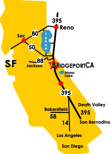 bridgeport california map